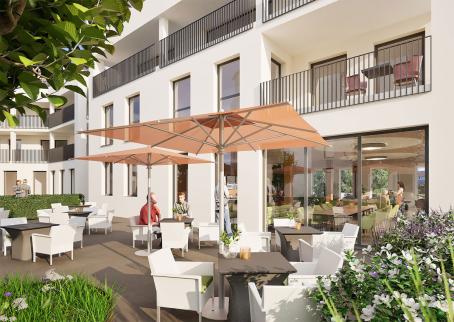 Cafe Außenansicht 3D